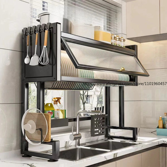 Kitchen Sink Countertop Organizer & Dish Rack