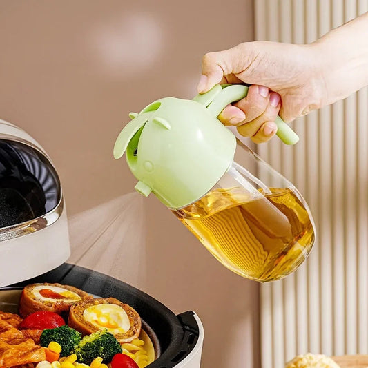 2-in-1 Dark Glass Oil Sprayer & Dispenser