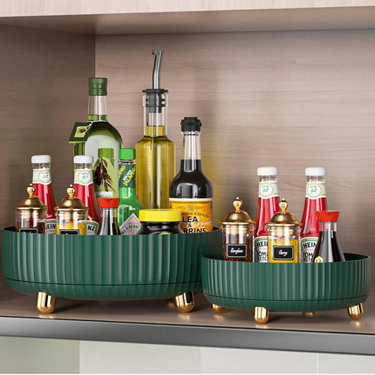360° Rotating Kitchen Tray – Lazy Susan Spice & Masala Organizer