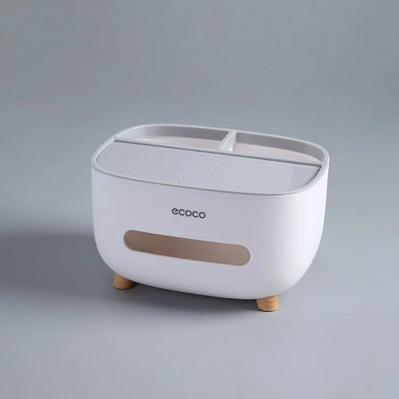 Desktop Tissue Box & Napkin Holder Organizer