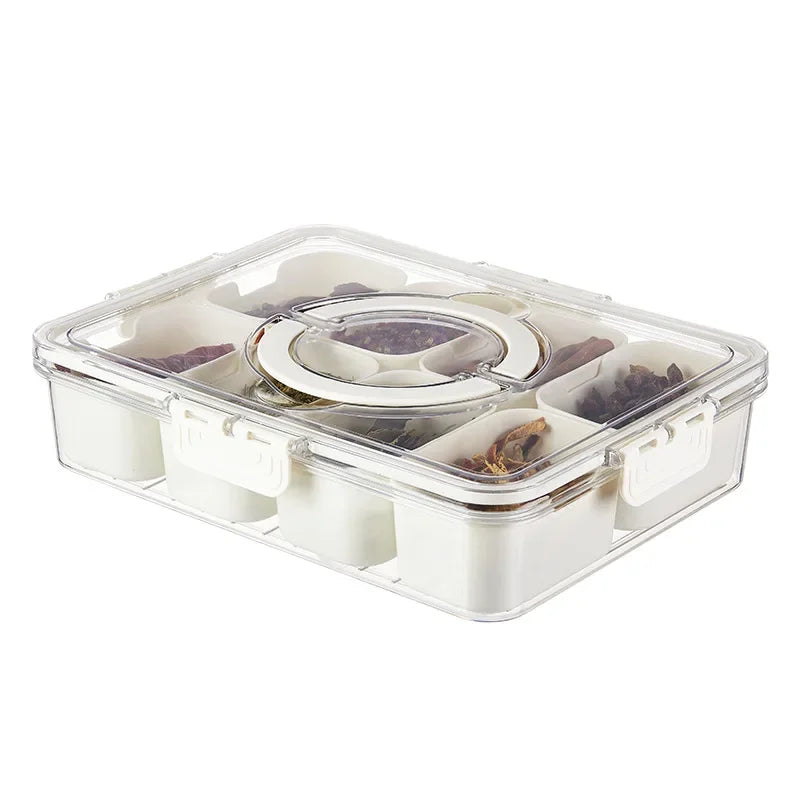 Airtight Divided Spice & Food Storage Container