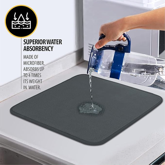 Dish Drying Mat – Absorbent Kitchen Counter Protector