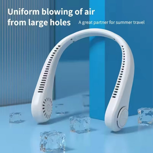 Portable Bladeless Wearable Neck Fan - Rechargeable & Hands-Free Cooling