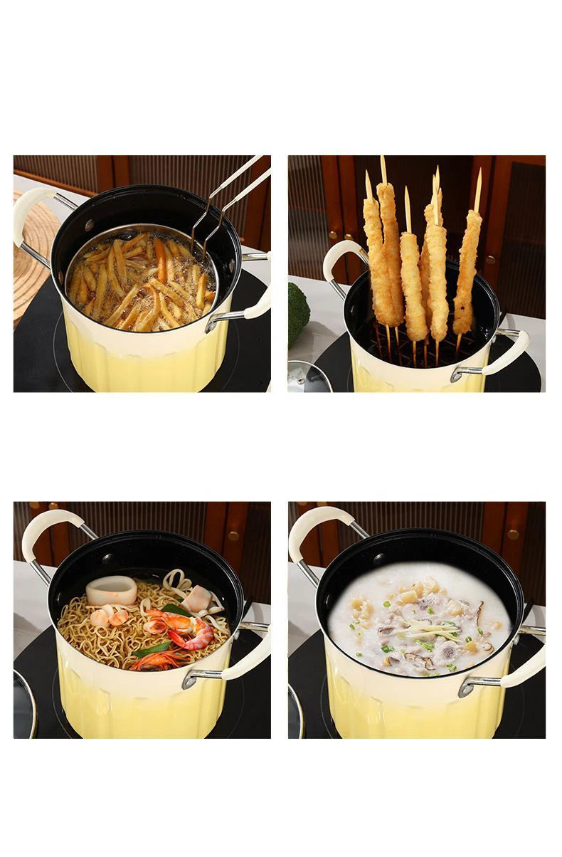 3L Deep Frying Pot for Home Kitchen – Heavy Duty Cooking Pot