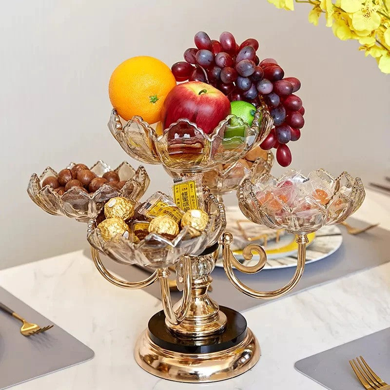Rotating Dry Fruit Stand – Elegant Kitchen & Dining Organizer