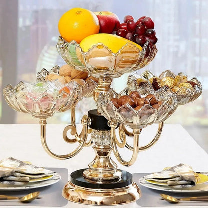 Rotating Dry Fruit Stand – Elegant Kitchen & Dining Organizer