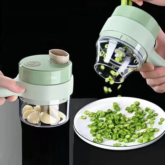 4-in-1 Handheld Electric Vegetable Cutter
