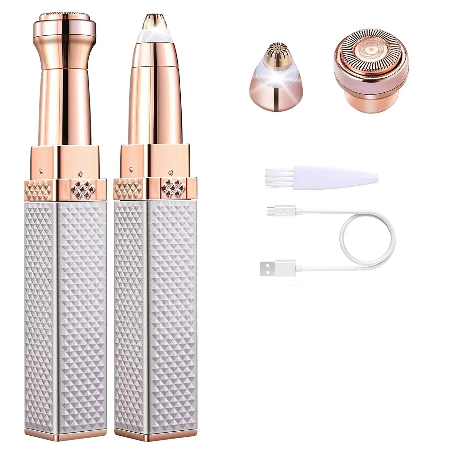 Blawless 2-in-1 Facial Hair Remover & Eyebrow Trimmer — Painless, Rechargeable | For Women