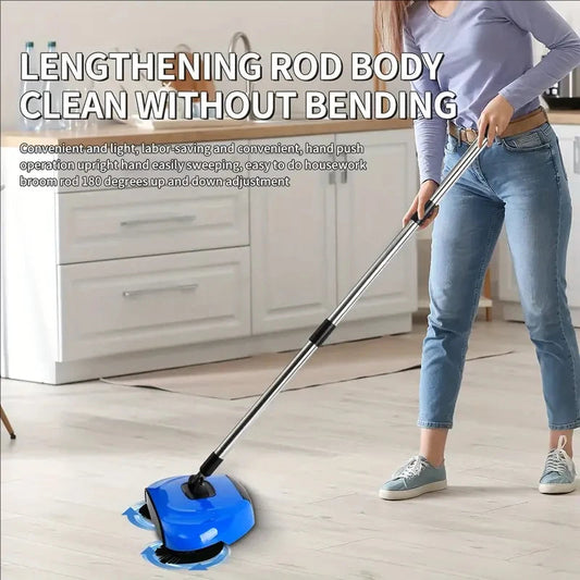 Hand Push Sweeper – Dry & Wet Floor Cleaner