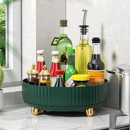 360° Rotating Kitchen Tray – Lazy Susan Spice & Masala Organizer