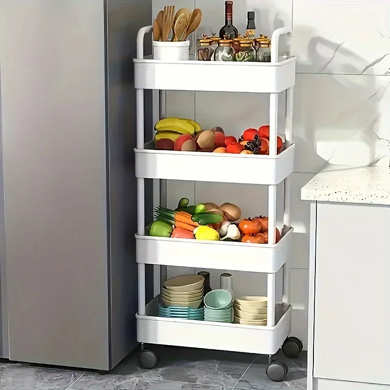 Multi-Purpose Open Shelf Storage Cart