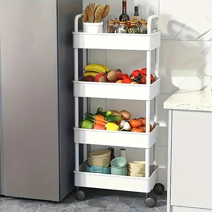 Multi-Purpose Open Shelf Storage Cart