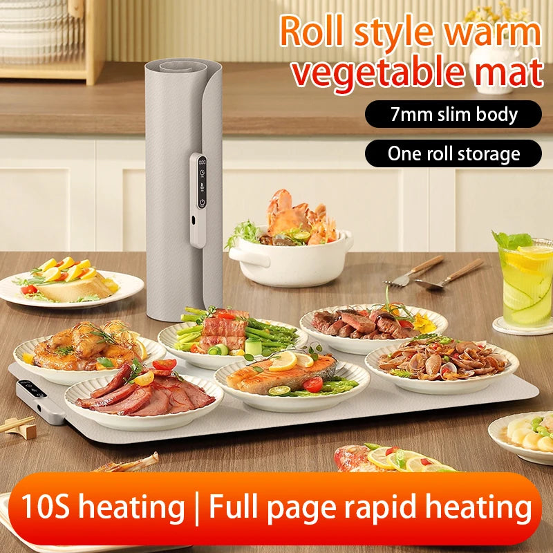 Silicone Electric Food Warmer Mat – Keep Food Hot Anywhere
