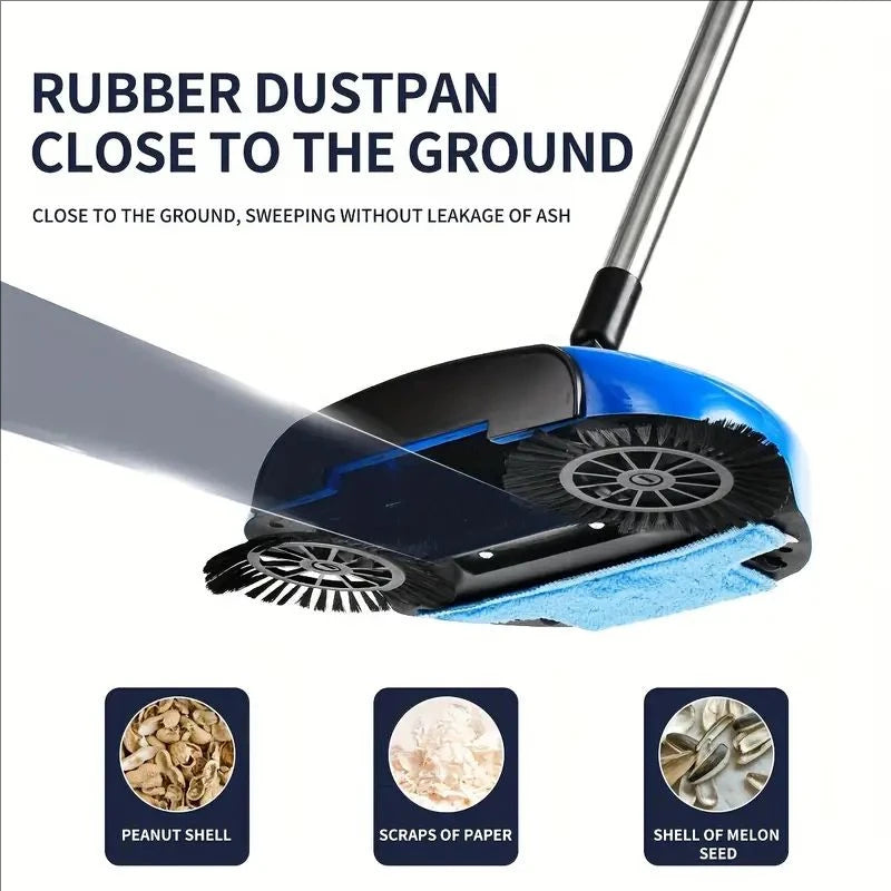Hand Push Sweeper – Dry & Wet Floor Cleaner