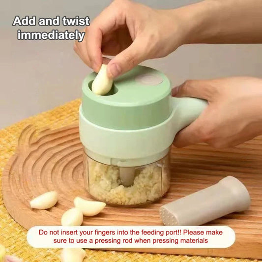 4-in-1 Handheld Electric Vegetable Cutter