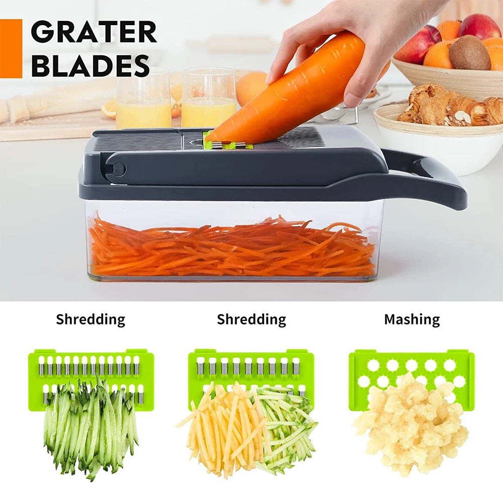 11-in-1 Vegetable Chopper & Mandoline Slicer
