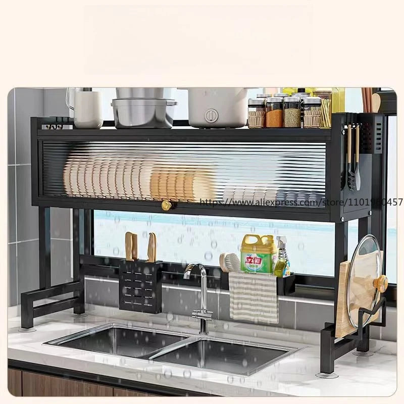 Kitchen Sink Countertop Organizer & Dish Rack