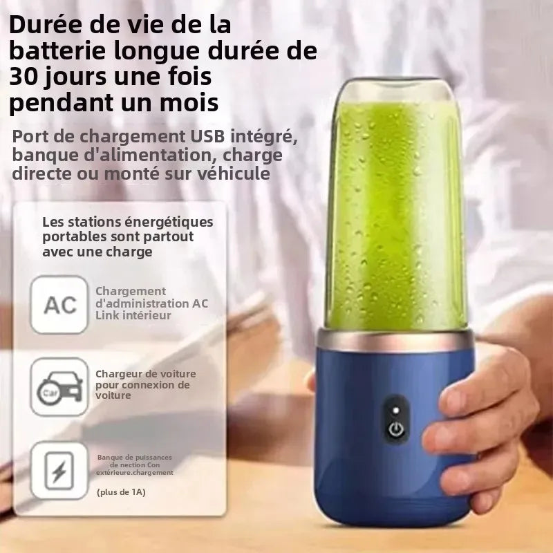 Portable USB Rechargeable Blender Cup – 400ml
