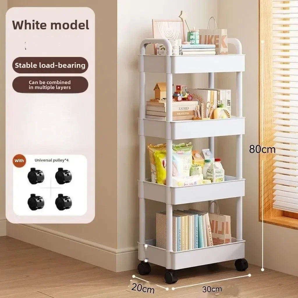 Multi-Purpose Open Shelf Storage Cart