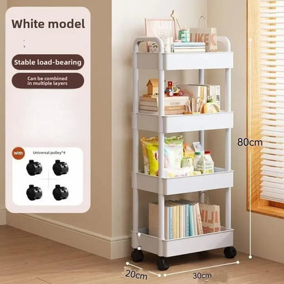 Multi-Purpose Open Shelf Storage Cart