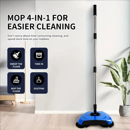 Hand Push Sweeper – Dry & Wet Floor Cleaner