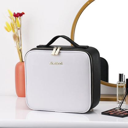 Smart LED Cosmetic Makeup Organizer – Dustproof Storage Box with Mirror & Light