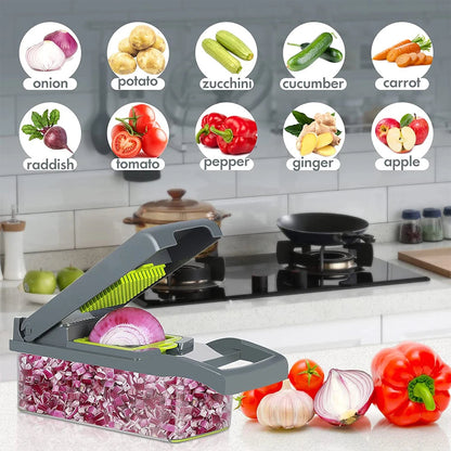 11-in-1 Vegetable Chopper & Mandoline Slicer
