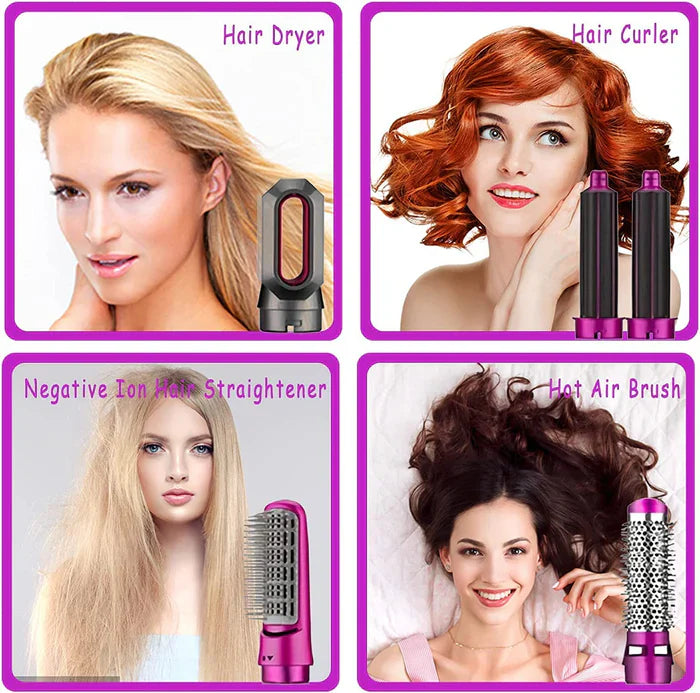 frizz free shiny hair after using negative ion hot air brush