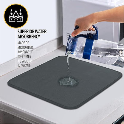 Dish Drying Mat – Absorbent Kitchen Counter Protector