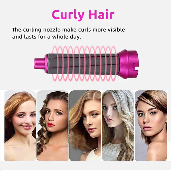 auto wrap curler creating bouncy curls with hot air styler
