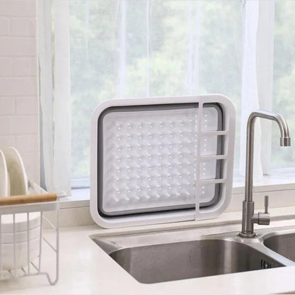 Foldable Dish Drying Rack – Space-Saving Kitchen Drainer Tray