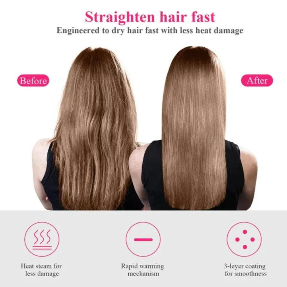 4 in 1 hair tool — dry curl straighten volumize in one step