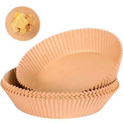 50Pcs Disposable Air Fryer Paper Liners - Non-Stick & Oil-Proof for Easy Cleaning | Pakistan
