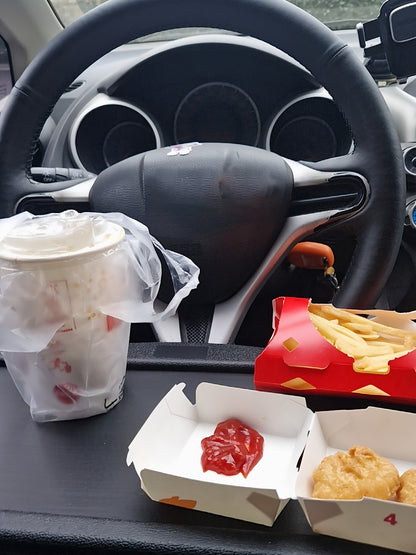 Portable Car Steering Wheel Tray - Laptop & Food Holder
