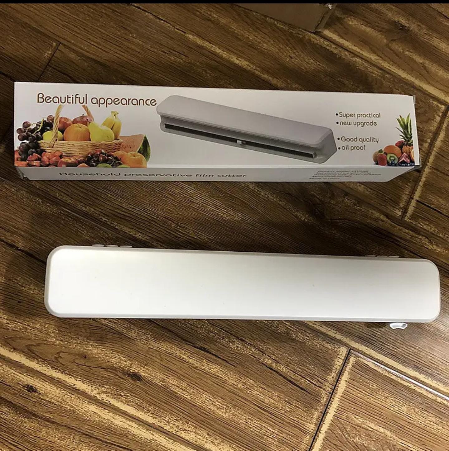 Plastic Film Cutter Kitchen Wrap Dispenser with Built-in Cutter