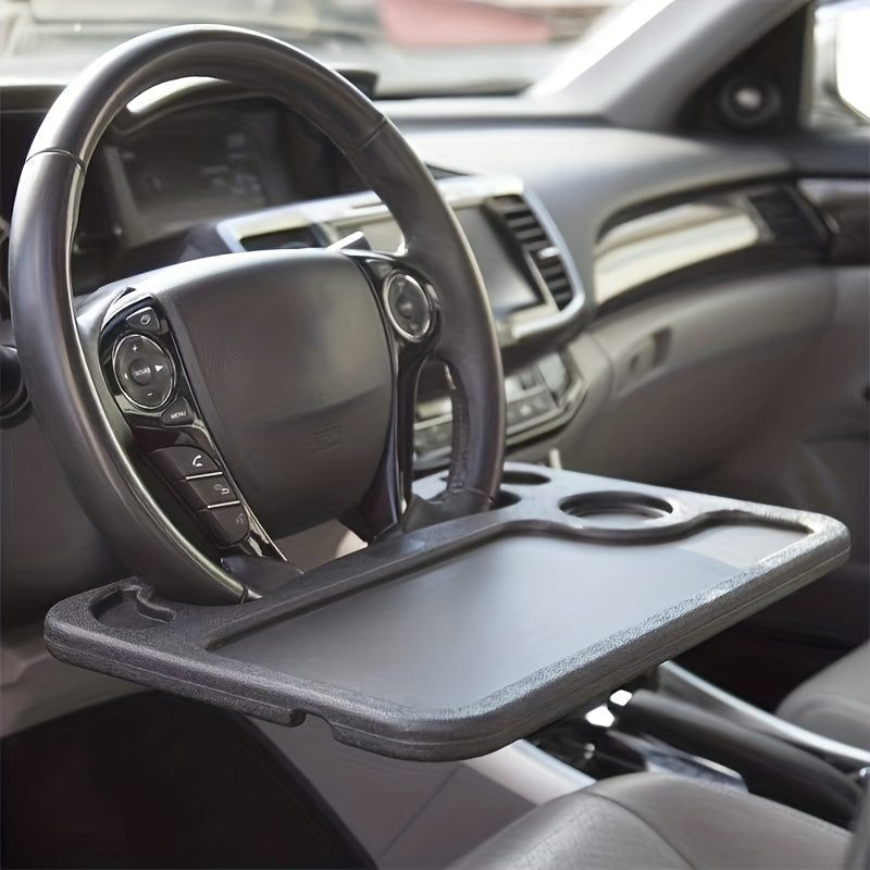 Portable Car Steering Wheel Tray - Laptop & Food Holder