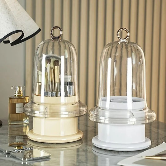 Rotating Cosmetics & Makeup Brush Organizer – 360° Storage Holder Stand