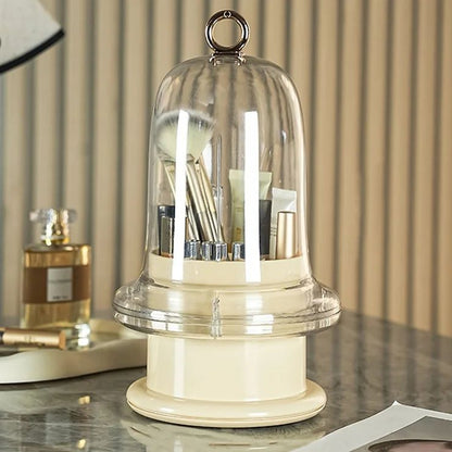 Rotating Cosmetics & Makeup Brush Organizer – 360° Storage Holder Stand