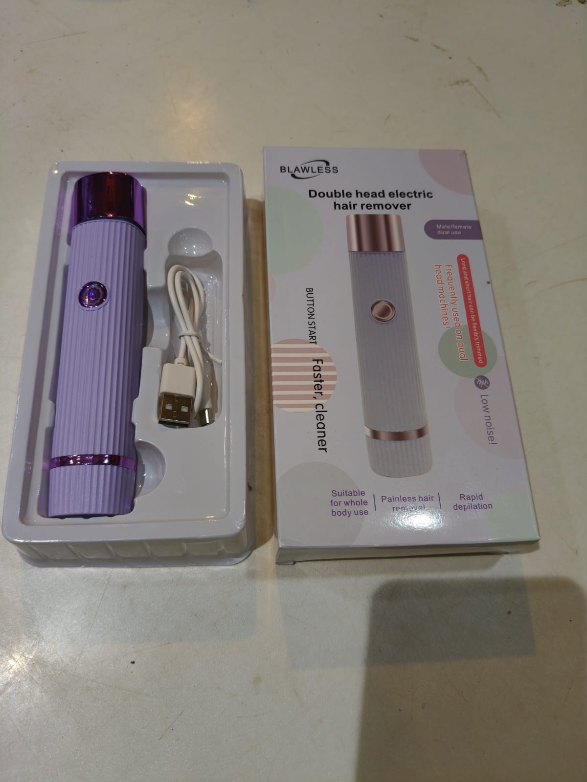 2-in-1 Dual Head Women’s Shaver – Electric Hair Removal (Wet & Dry Use)