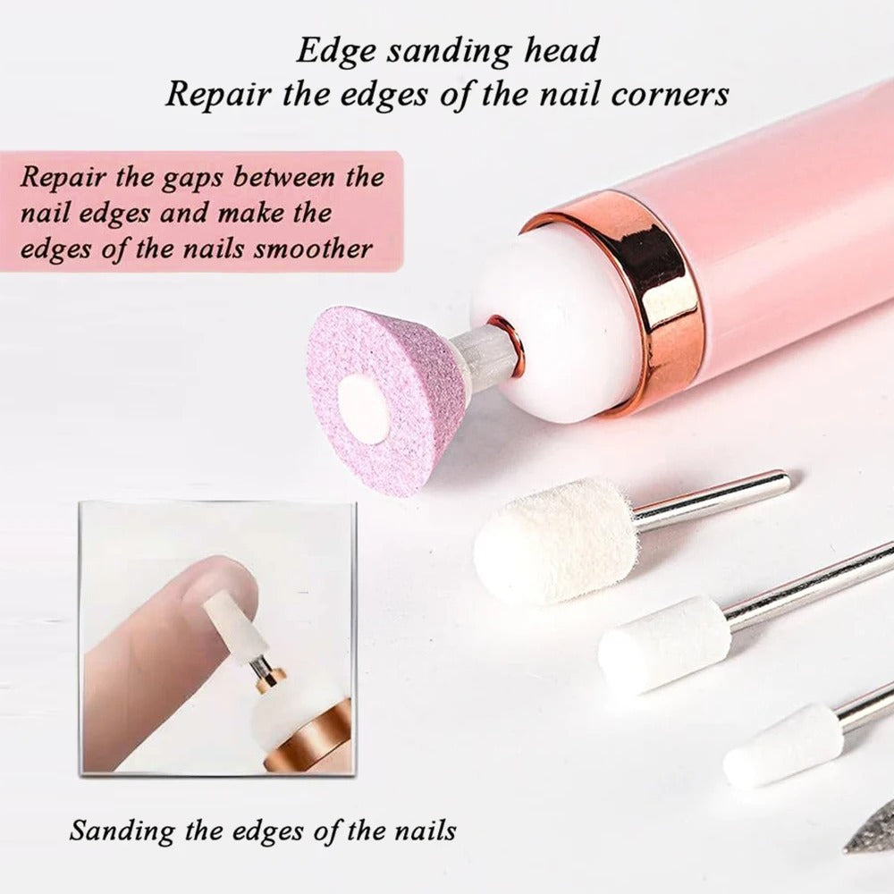 Electric Nail Drill Kit – Rechargeable Cordless Manicure & Pedicure Set