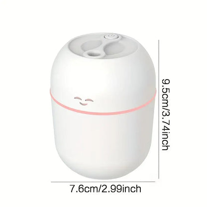 USB Mini Portable Cool Mist Humidifier & Diffuser - Silent Operation, LED Night Light for Home, Office & Car | Pakistan