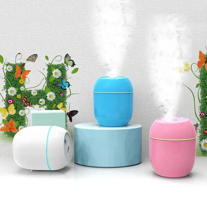 USB Mini Portable Cool Mist Humidifier & Diffuser - Silent Operation, LED Night Light for Home, Office & Car | Pakistan