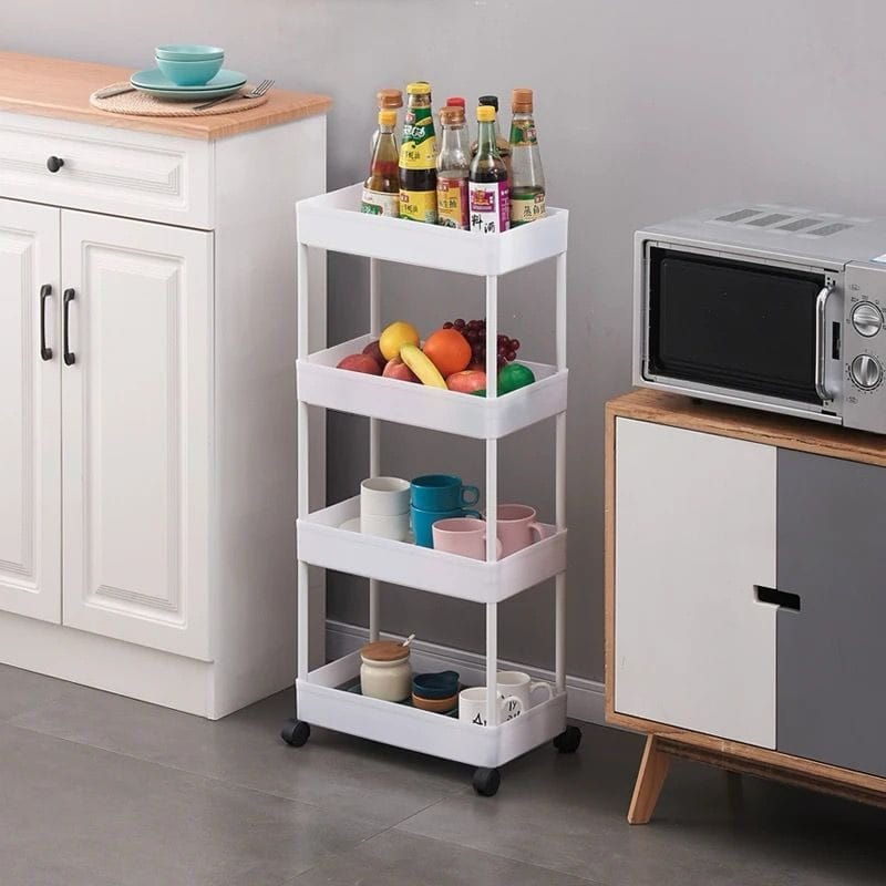 Multi-Purpose Open Shelf Storage Cart