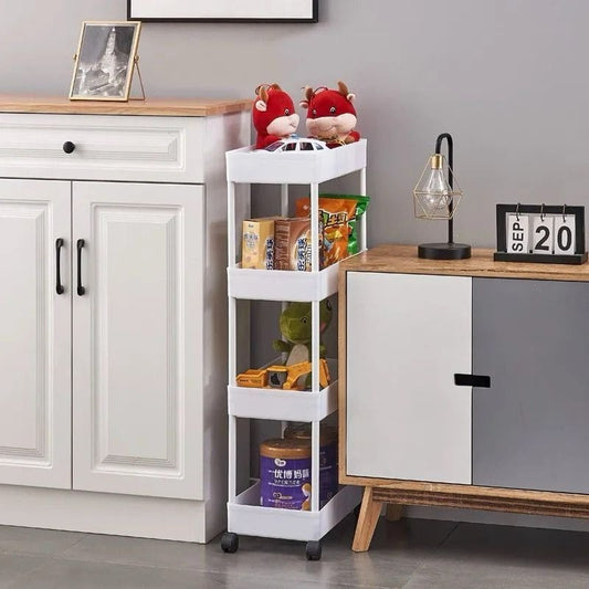 Multi-Purpose Open Shelf Storage Cart