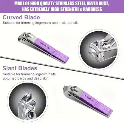 Professional Manicure & Pedicure Kit – Nail Clipper Set (Stainless Steel)