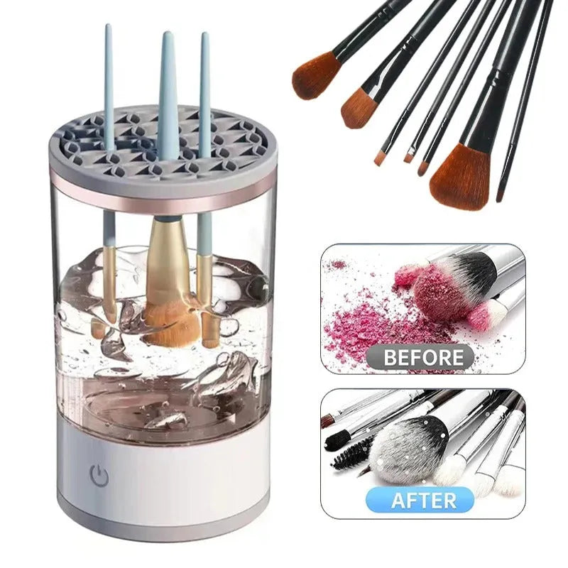 Electric Makeup Brush Cleaner – Automatic Fast Cleaning & Drying Machine