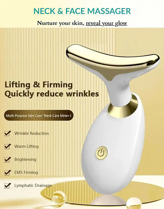 5 intensity levels on rechargeable EMS facial massager device