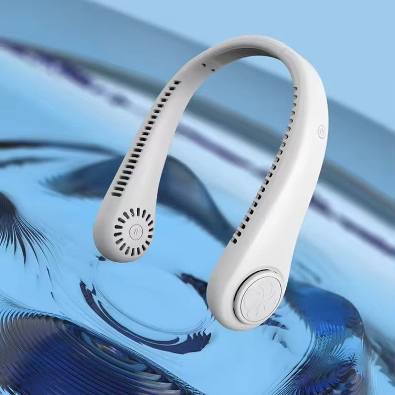 Portable Bladeless Wearable Neck Fan - Rechargeable & Hands-Free Cooling
