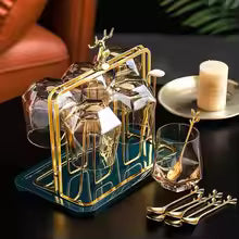 Deer Glass Storage Rack - Hanging Wine & Stemware Holder