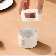 Wall Mounted Magnetic Seasoning Box 6 Pieces Set - Spice Storage Organizer